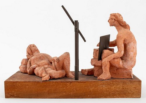 MARY FRANK NUDE FIGURAL GROUP