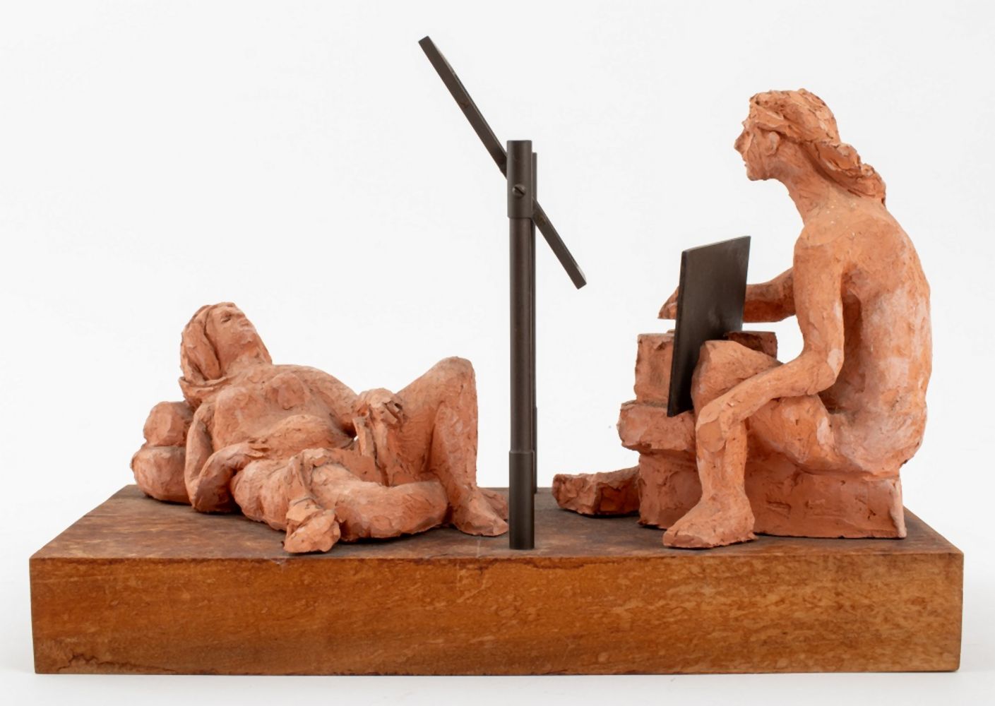 MARY FRANK NUDE FIGURAL GROUP