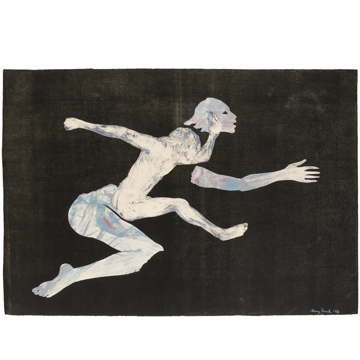 MARY FRANK, SIGNED MONOPRINT Mary