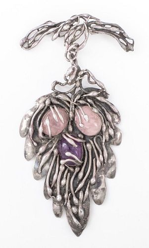 MARY GAGE SILVER ROSE QUARTZ