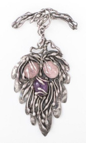 MARY GAGE SILVER ROSE QUARTZ &