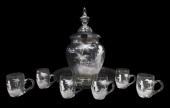 MARY GREGORY TYPE PUNCHBOWL WI