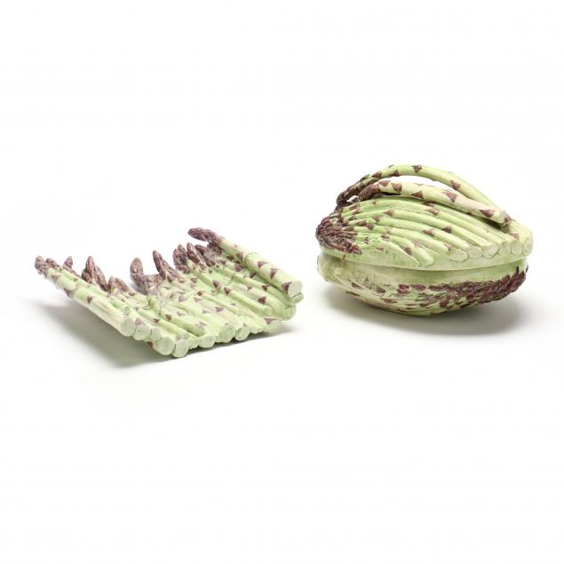 MARY KIRK KELLY CERAMIC ASPARAGUS