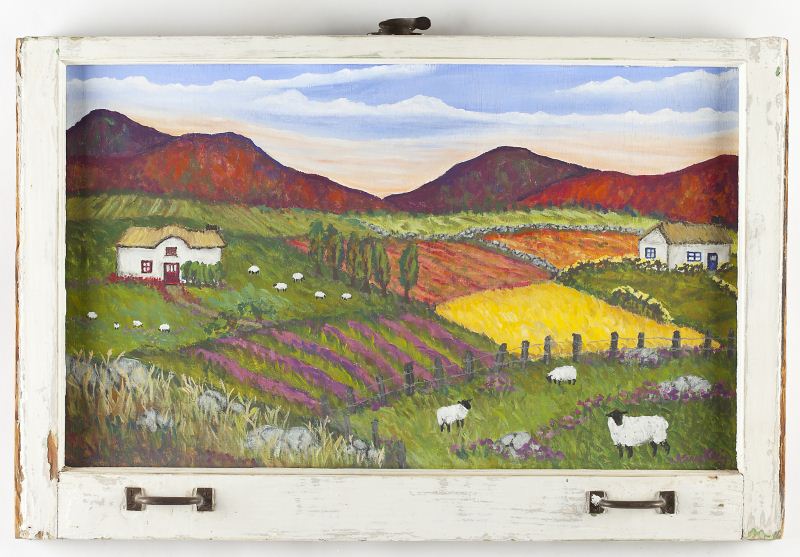 Mary Klein (NY) Folk Art Sheepoil