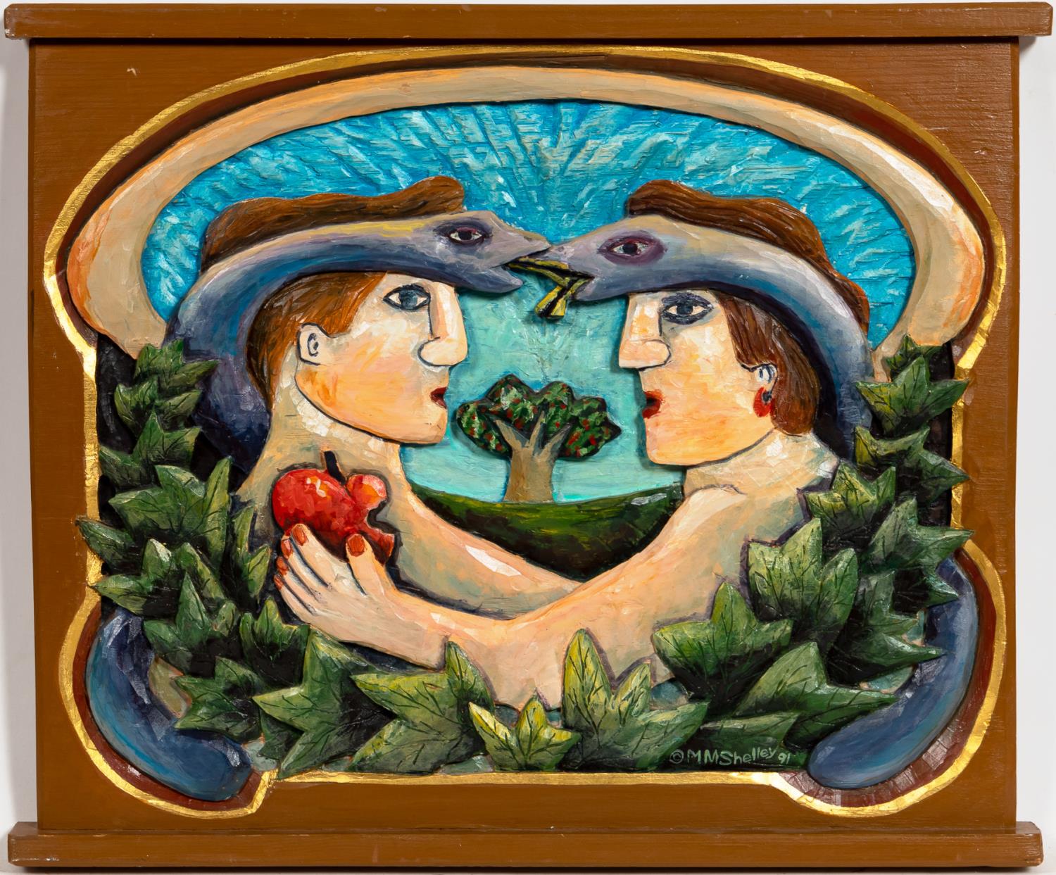 MARY SHELLEY, PAINTED FOLK ART