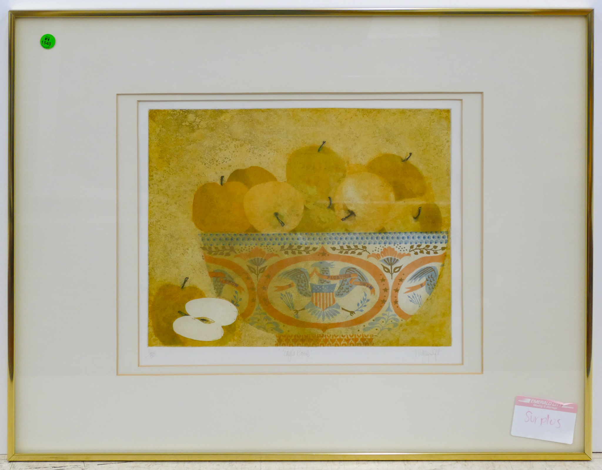 Mary Tift ''Eagle Bowl'' Signed