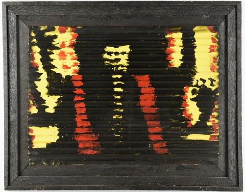 MARY TILLMAN SMITH, OIL ON TIN