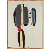 MARYAN, ACRYLIC PAINTING, 1957