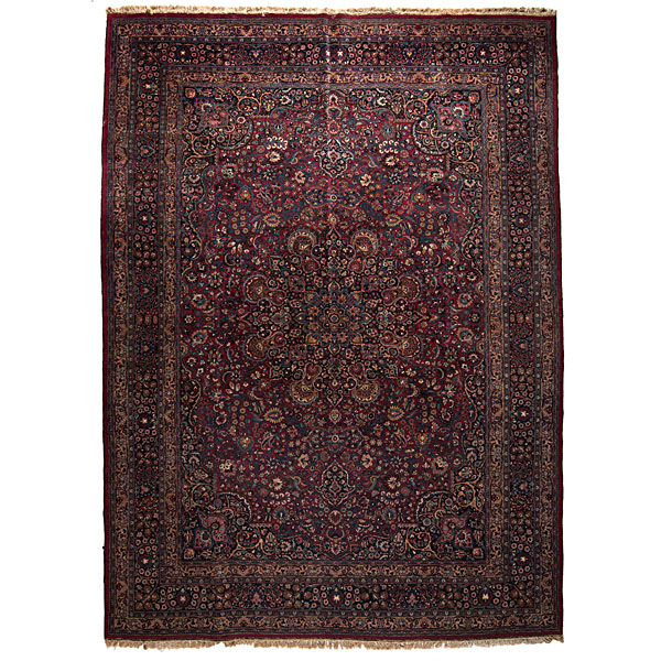 Mashad Rug Persian ca 1920s a