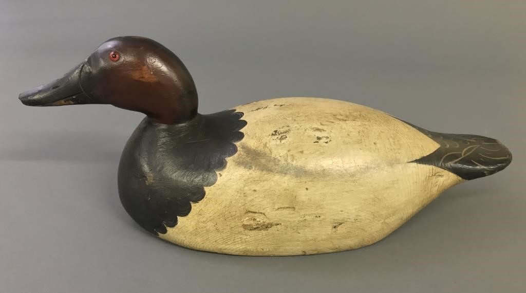 Mason canvasback decoy, Back Bay