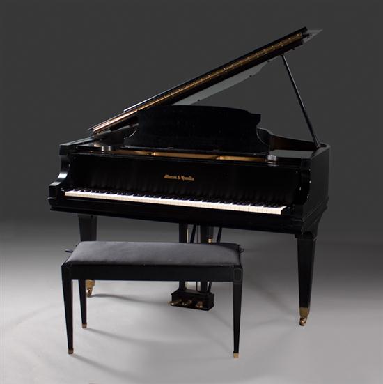 Mason & Hamlin ebony grand piano
