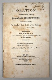 MASON, J.M. AN ORATION, COMMEM