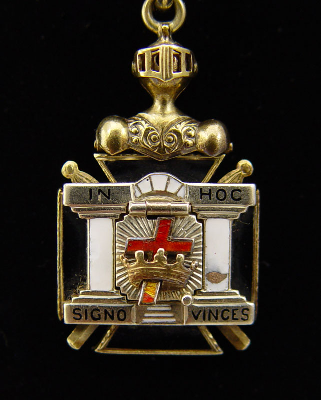 MASONIC KNIGHTS TEMPLAR 14K WATCH
