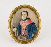 MASONIC PORTRAIT MINIATURE OF
