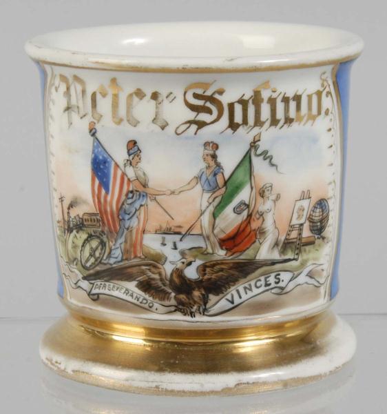 Masonic Shaving Mug.  Description
