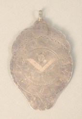 MASONIC SILVER PENDANT HAVING