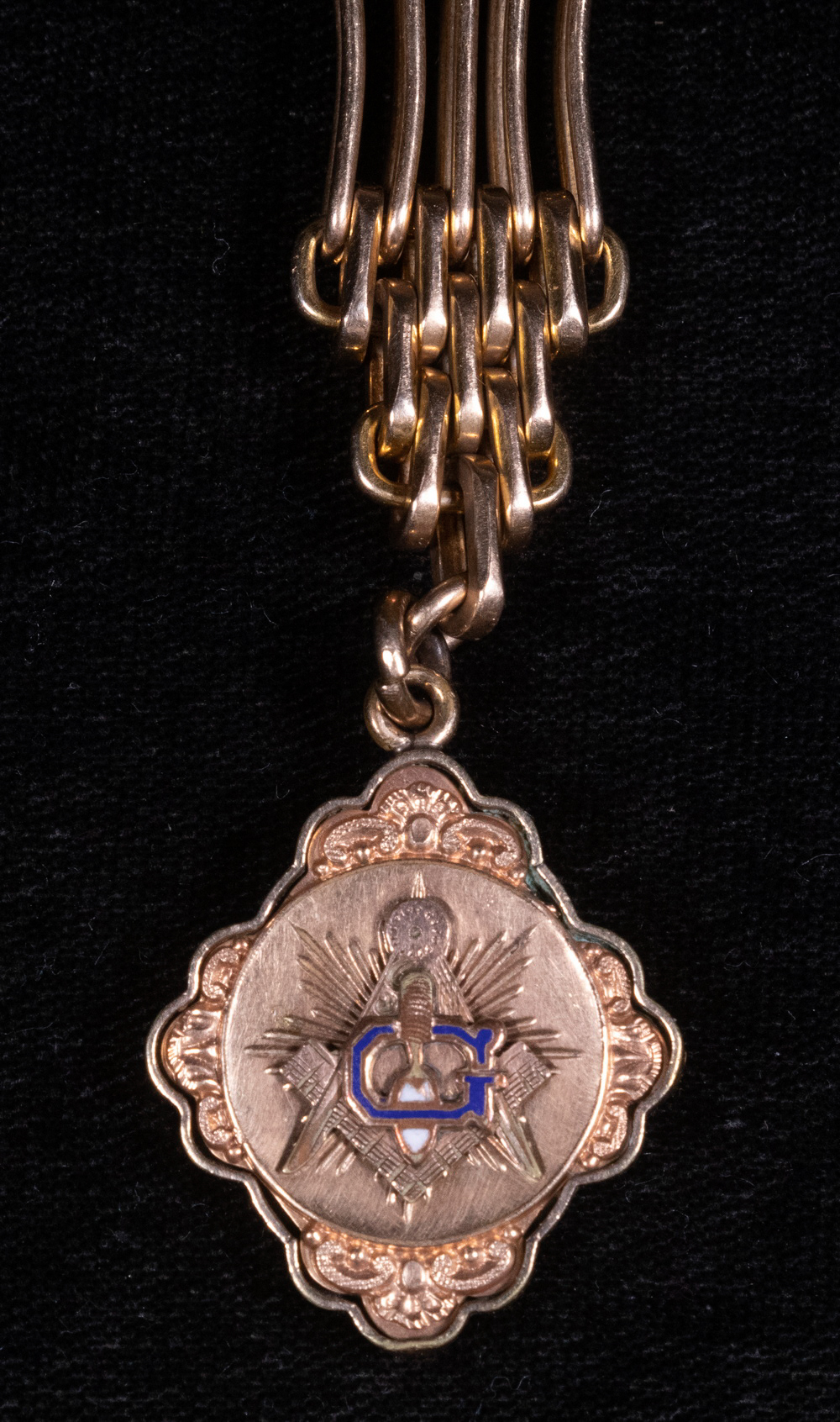 MASONIC WATCH FOB Victorian Gold