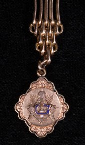 MASONIC WATCH FOB Victorian Go