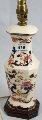 Masons Blue Mandalay Lamp Base