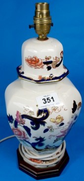 Masons Blue Mandalay Lamp Base