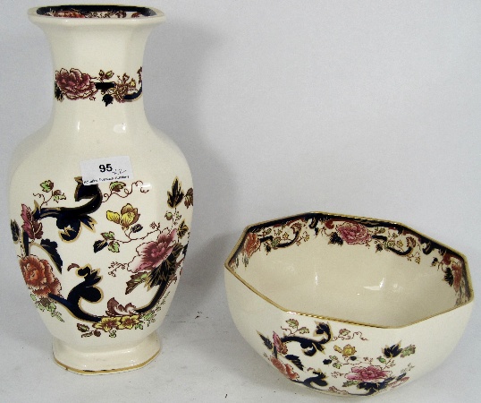 Masons Blue Mandalay Large Vase
