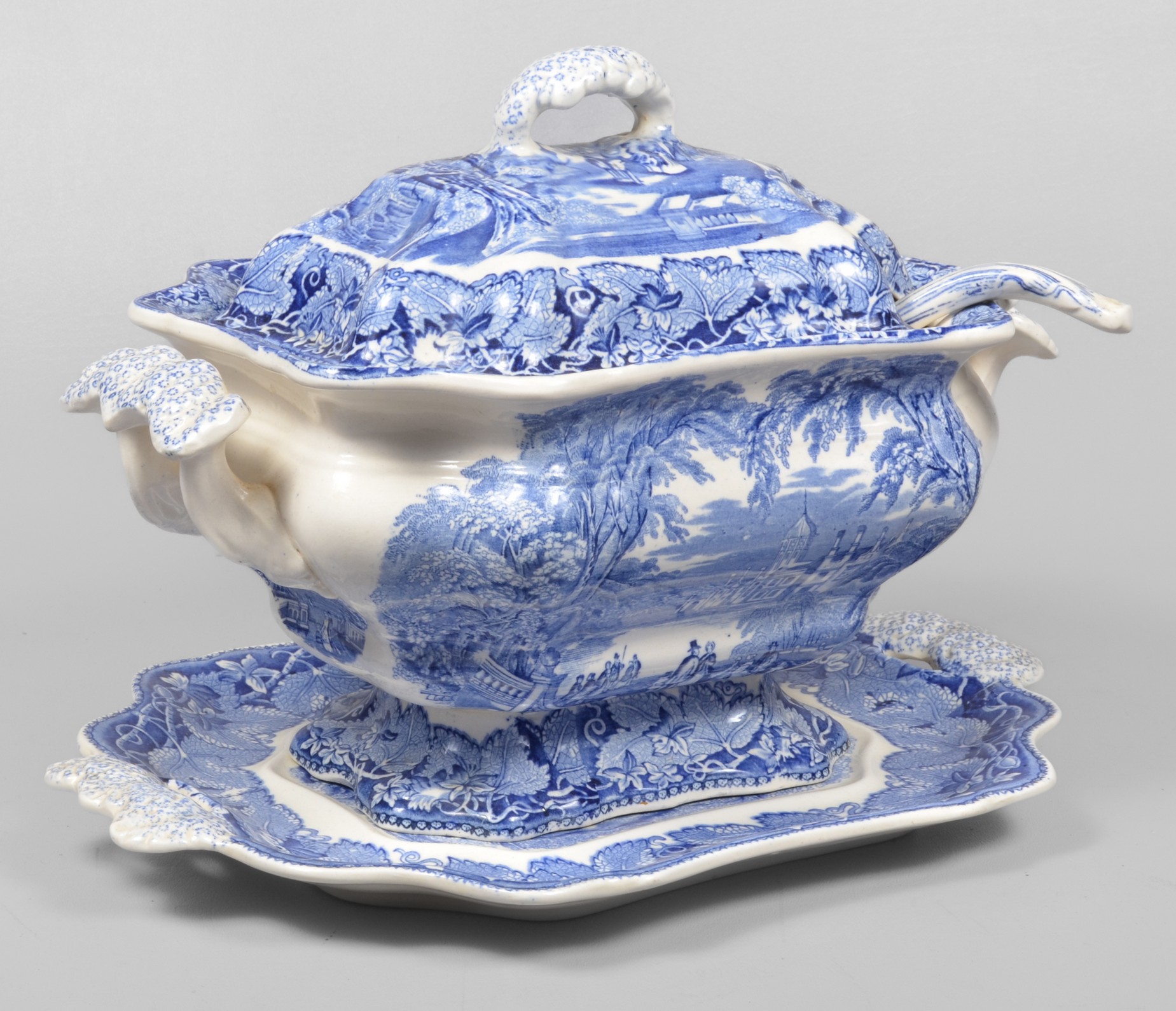 Mason's Blue Vista Ironstone Tureen