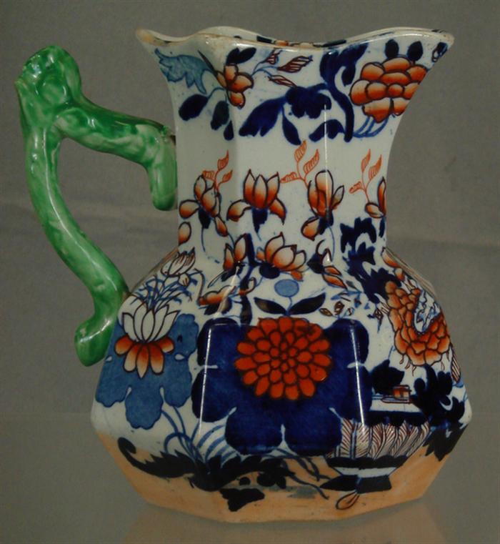 Masons Ironstone 8 paneled pitcher,