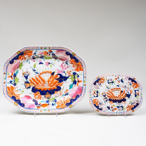 MASON'S IRONSTONE PLATTER AND A