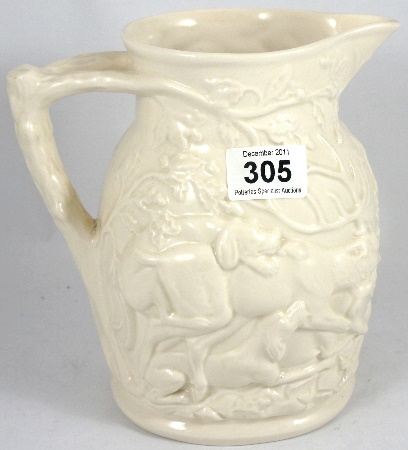 Masons Ivory Jug embossed with