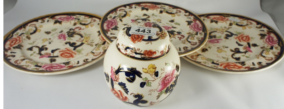 Masons Madalay Ginger Jar & Cover