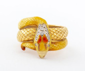 MASRIERA 18K YELLOW GOLD, ENAM