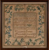 MASSACHUSETTS NEEDLEWORK SAMPL