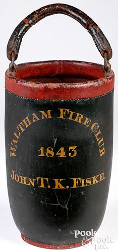 MASSACHUSETTS PAINTED LEATHER