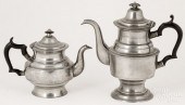 MASSACHUSETTS PEWTER COFFEEPOT