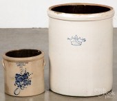 MASSACHUSETTS STONEWARE CROCK,