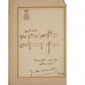 MASSENET, JULES Autograph musi
