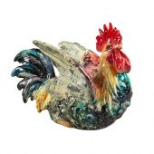 MASSIER ROOSTER VASE CENTERPIE