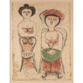 Massimo Campigli L'ATTESA Colo