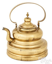 MASSIVE BRASS KETTLE, CA. 1800