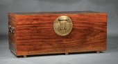 MASSIVE BRASS-MOUNTED CAMPHORW