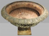 MASSIVE CAST IRON GARDEN URNMA