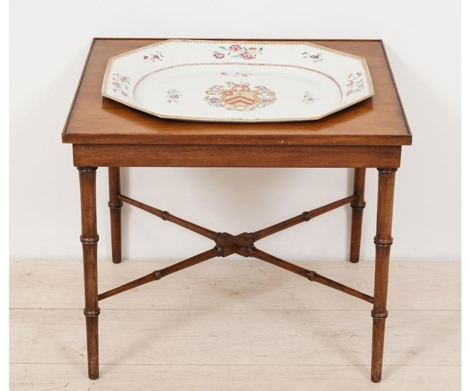 Massive Chinese armorial platter,