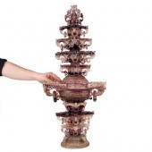 MASSIVE CHINESE CARVED FLUORIT