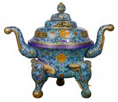 MASSIVE CHINESE CLOISONNE ENAM