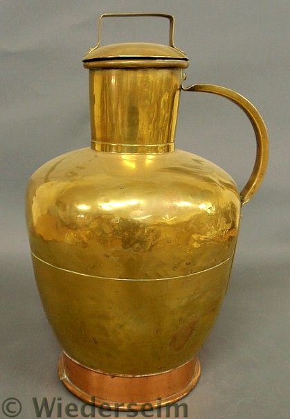 Massive Continental brass vessel