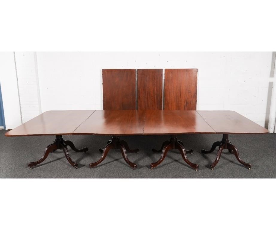 Massive English mahogany four