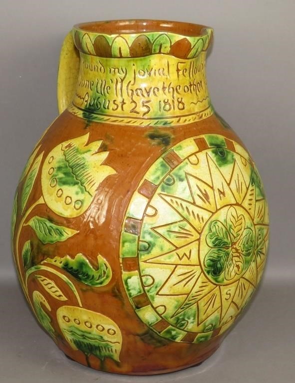 MASSIVE FOLK ART SGRAFFITO