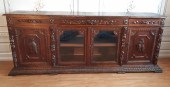 MASSIVE HENRI II CARVED OAK SP