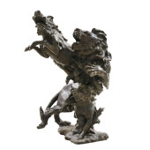 MASSIVE LIFE-SIZE BRONZE STATU