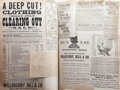 MASSIVE MERCHANT SCRAPBOOK OF